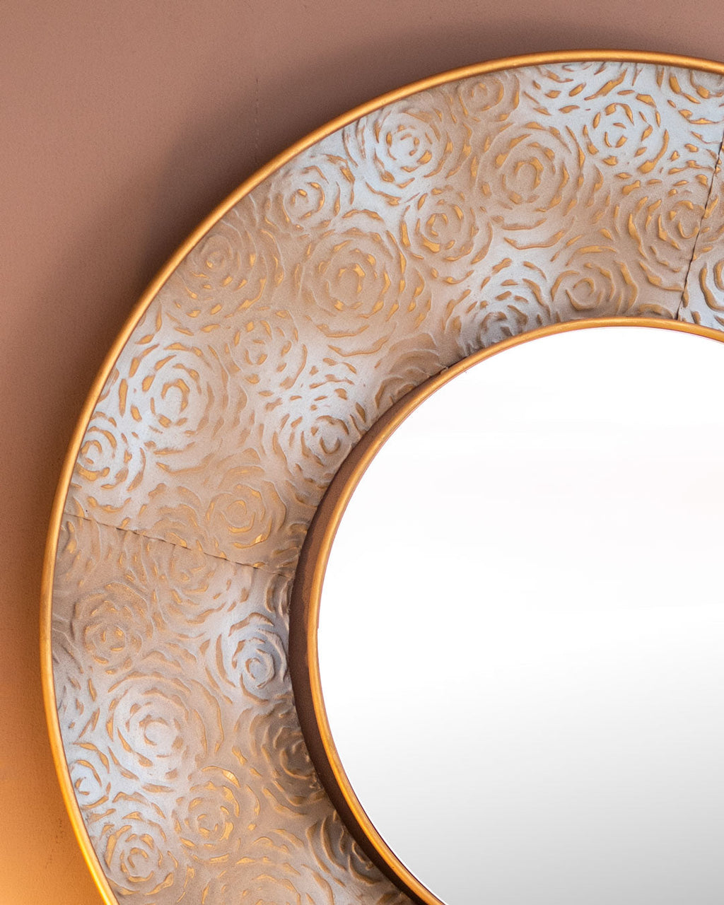 Moroccan Filigree Circles Wall Mirror