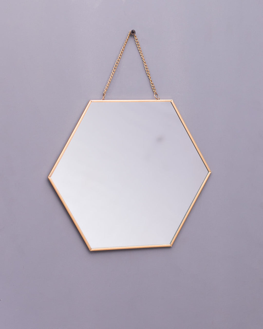 Hanging Hexagonal Mirror - Small