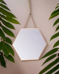 Hanging Hexagonal Mirror - Small