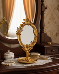 Golden Bloom Butterfly Table Mirror