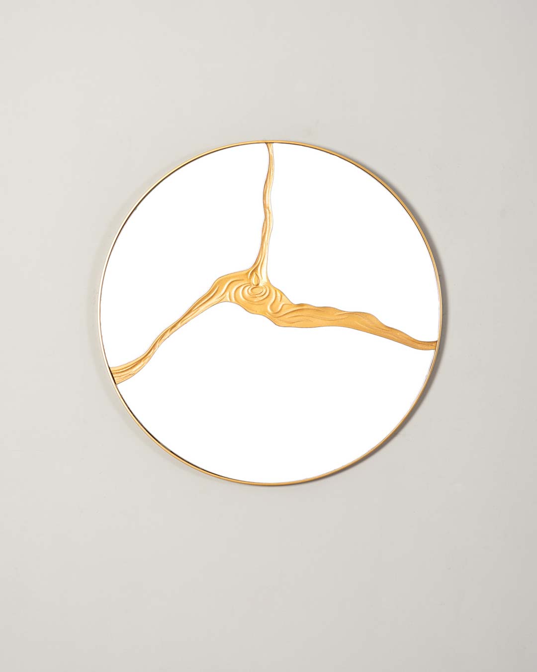Kintsugi Round Mirror